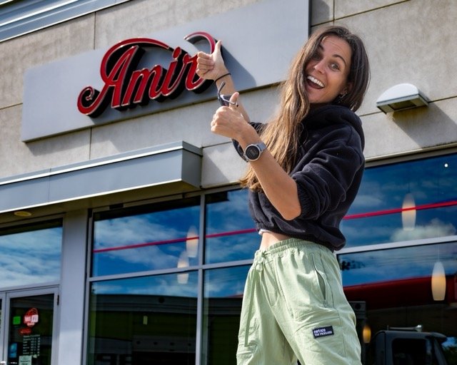 Amir food photography showing a variety of salads.
